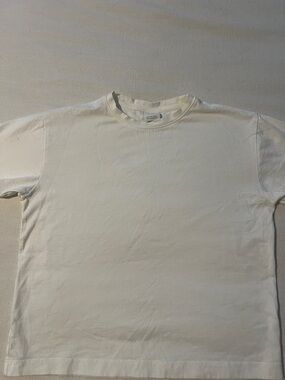 Zara White Crewneck Short Sleeve T-Shirt